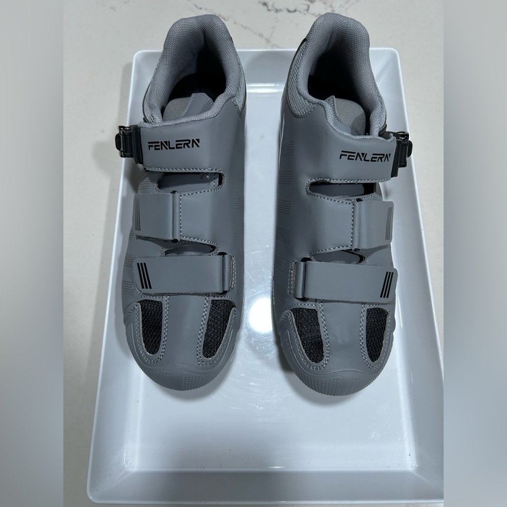 NEW FENLERN Cycling Shoes Men Compatible w/ Indoor Exercise Bike Road Bicycle 42
